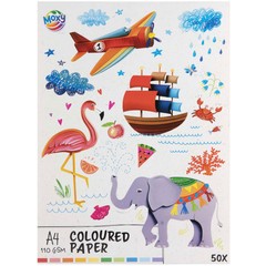 MOXY Barvni papir A4 - 50 listov 110 GSM