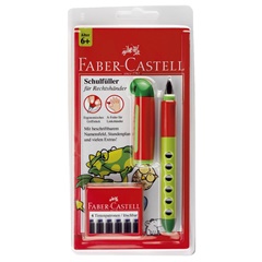 Nalivno pero z vložki Faber-Castell z ergonomskim oprijemom za desničarje