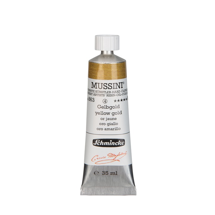 Oljne barve Schmincke MUSSINI 35 ml  | 863 yellow-gold