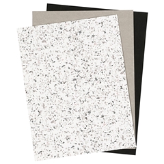 Papir iz umetnega usnja Monochrome - 3 listi, 1 pakiranje