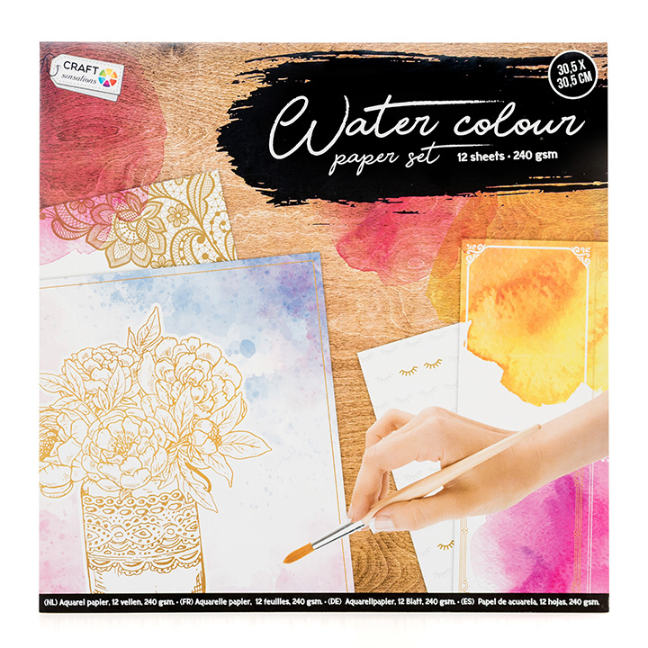Papirni blok Craft Sensations za akvarelne barve - 12 listov