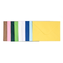 Razglednica z ovojnico 6 kosov - 10.5 x 15 - različne barve
