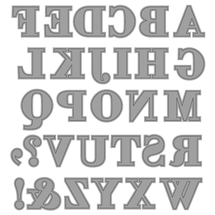 Šablone za rezbarjenje - abeceda