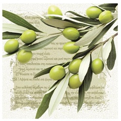 Serviete za decoupage Greek Olives - 1 kos