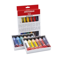 Set akrilnih barv AMSTERDAM Standard Series 12 x 20 ml