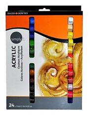 Set akrilnih barv Daler - Rowney - 24 x 12ml