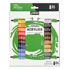 Set akrilnih barv Studio Pebeo 24 x 12 ml