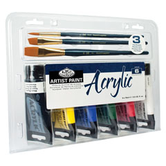 Set akrilnih barv Royal & Langnickel Essentials - 9 delni 