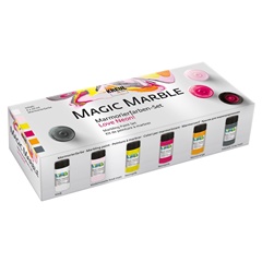 Set barv za marmorni učinek Kreul Magic Marble Love Neon 6x20 ml