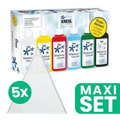 Set za barvanje stekla in trikotni stekleni kosi
