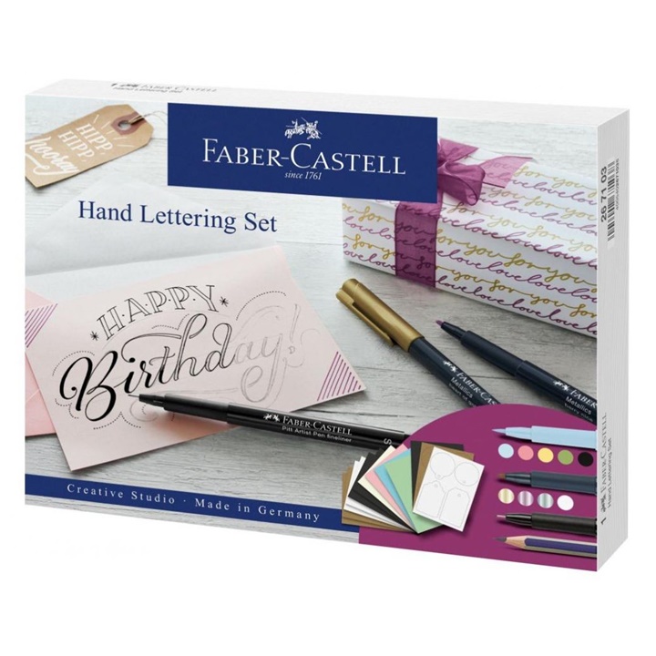 Set za hand lettering Faber-Castell / darilni komplet 12 kos.