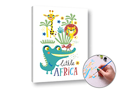 Slikanje po številkah LITTLE AFRICA | nizka težavnost