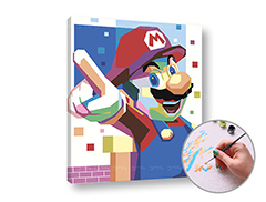 Slikanje po številkah SUPER MARIO | nizka težavnost