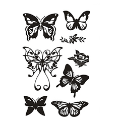Transparentne štampiljke - metulji