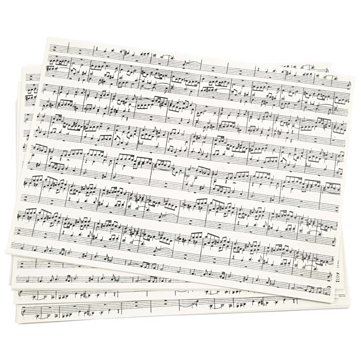 Ustvarjalni papir z glasbenim tiskom A4