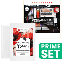 Velik umetniški set START s platnom ARTMIE na kartonu